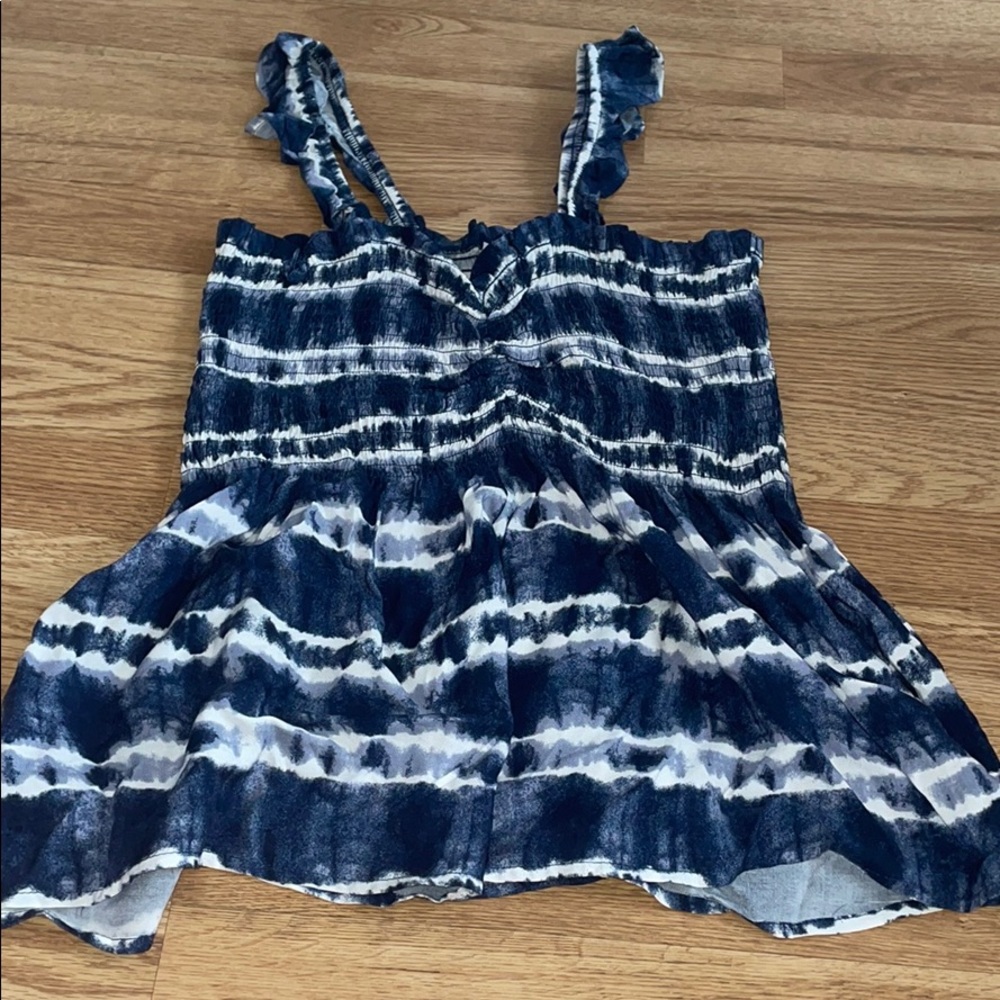 Cute blue and white tank top